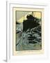 Destroyer at Speed-Charles Robinson-Framed Art Print