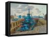 Destroyer in Dry Dock (Oil on Canvas)-John Northcote Nash-Framed Stretched Canvas