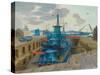 Destroyer in Dry Dock (Oil on Canvas)-John Northcote Nash-Stretched Canvas