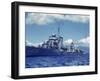 Destroyer Uss Wilson During Us Navy Manuevers Off the Hawaiian Islands-Carl Mydans-Framed Photographic Print