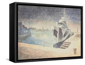 Destroyers at Night, C.1942-Eric Ravilious-Framed Stretched Canvas