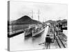 Destroyers on the Panama Canal-null-Stretched Canvas