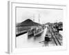 Destroyers on the Panama Canal-null-Framed Photographic Print