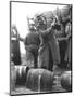 Destroying Barrels Of Beer-null-Mounted Photographic Print