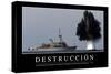 Destrucción. Cita Inspiradora Y Póster Motivacional-null-Stretched Canvas