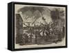 Destruction by Fire of Kirkman's Pianoforte Manufactory-null-Framed Stretched Canvas