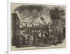 Destruction by Fire of Kirkman's Pianoforte Manufactory-null-Framed Giclee Print