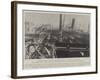 Destruction by Fire of the Steam-Ship Fushun at Canton-null-Framed Giclee Print