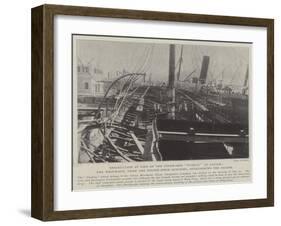 Destruction by Fire of the Steam-Ship Fushun at Canton-null-Framed Giclee Print