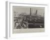 Destruction by Fire of the Steam-Ship Fushun at Canton-null-Framed Giclee Print