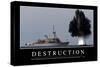 Destruction: Citation Et Affiche D'Inspiration Et Motivation-null-Stretched Canvas