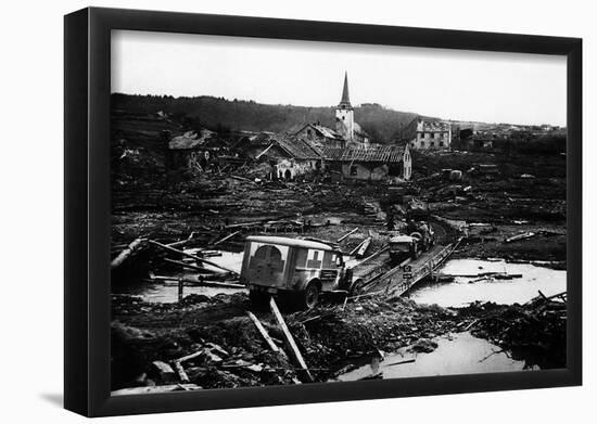 Destruction in Germany (Lunebach, 1945) Poster-null-Framed Poster