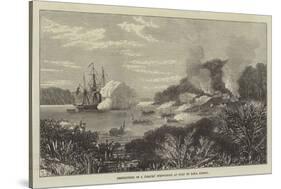 Destruction of a Pirates' Stronghold at Sulu by HMS Nassau-null-Stretched Canvas