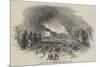 Destruction of Caversham-Park House by Fire-null-Mounted Giclee Print