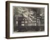 Destruction of Compton House, Church-Street, Liverpool, by Fire-null-Framed Giclee Print