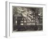 Destruction of Compton House, Church-Street, Liverpool, by Fire-null-Framed Giclee Print