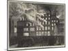 Destruction of Compton House, Church-Street, Liverpool, by Fire-null-Mounted Giclee Print
