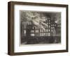 Destruction of Compton House, Church-Street, Liverpool, by Fire-null-Framed Giclee Print