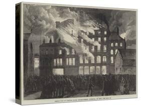 Destruction of Compton House, Church-Street, Liverpool, by Fire-null-Stretched Canvas