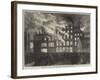 Destruction of Compton House, Church-Street, Liverpool, by Fire-null-Framed Giclee Print