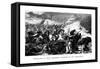 Destruction of Count Bismarck's Cuirassiers by the Mitrailleuse, C1870-null-Framed Stretched Canvas