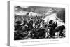 Destruction of Count Bismarck's Cuirassiers by the Mitrailleuse, C1870-null-Stretched Canvas