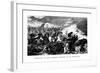 Destruction of Count Bismarck's Cuirassiers by the Mitrailleuse, C1870-null-Framed Giclee Print