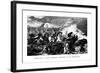 Destruction of Count Bismarck's Cuirassiers by the Mitrailleuse, C1870-null-Framed Giclee Print