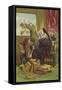 Destruction of Don Quixote's Library-Sir John Gilbert-Framed Stretched Canvas