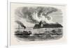 Destruction of Fort Ocracoke, USA, 1870s-null-Framed Giclee Print