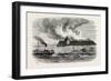 Destruction of Fort Ocracoke, USA, 1870s-null-Framed Giclee Print