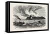 Destruction of Fort Ocracoke, USA, 1870s-null-Framed Stretched Canvas