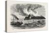 Destruction of Fort Ocracoke, USA, 1870s-null-Stretched Canvas