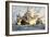 Destruction of John Smith's Ship by the Spanish, Ending His New England Venture-null-Framed Giclee Print