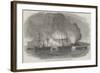 Destruction of Lagos, on the West Coast of Africa, by the British Squadron-null-Framed Giclee Print