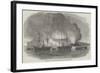 Destruction of Lagos, on the West Coast of Africa, by the British Squadron-null-Framed Giclee Print