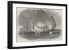 Destruction of Lagos, on the West Coast of Africa, by the British Squadron-null-Framed Giclee Print