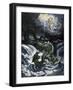 Destruction of Leviathan, 1865-Gustave Dore-Framed Giclee Print