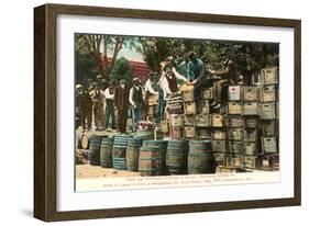 Destruction of Liquor in Kansas, Prohibition, 1907-null-Framed Art Print