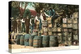 Destruction of Liquor in Kansas, Prohibition, 1907-null-Stretched Canvas