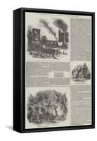 Destruction of Naworth Castle, by Fire-null-Framed Stretched Canvas