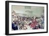 Destruction of Novgorod by Tsar Ivan III 1889-Klavdiy Vasilievich Lebedev-Framed Giclee Print