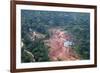 Destruction of Rainforest Caused by Gold Mining, Guyana, South America-Mick Baines & Maren Reichelt-Framed Photographic Print