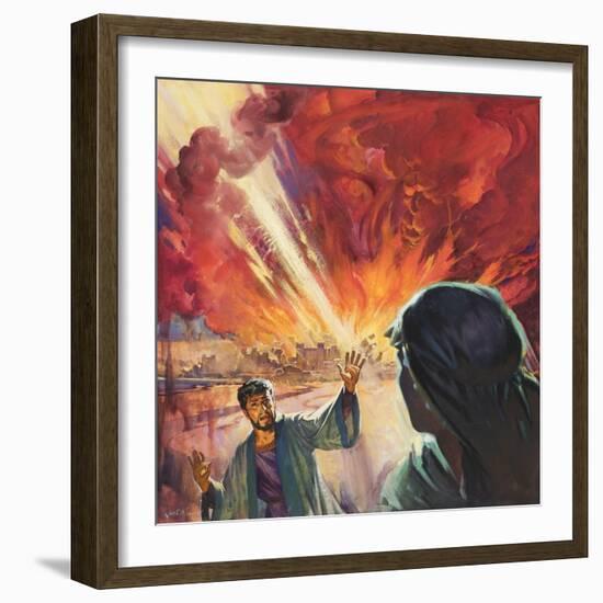 Destruction of Sodom and Gomorah-McConnell-Framed Giclee Print