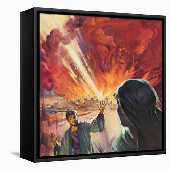 Destruction of Sodom and Gomorah-McConnell-Framed Stretched Canvas