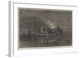 Destruction of St Mary's Roman Catholic Cathedral at Sydney, New South Wales-null-Framed Giclee Print