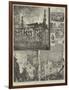 Destruction of the Alhambra Theatre-Alfred Courbould-Framed Giclee Print