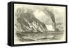 Destruction of the Arkansas, July 1862-null-Framed Stretched Canvas