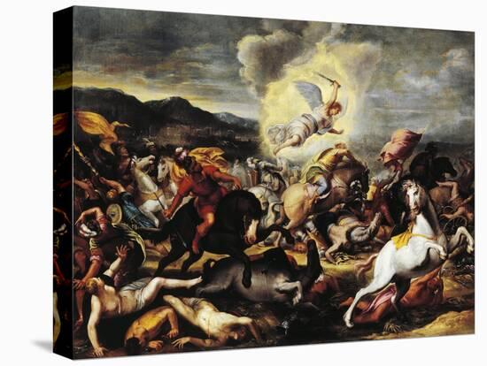 Destruction of the Armies of Sennacherib, Late 16th-Early 17th Century-null-Stretched Canvas