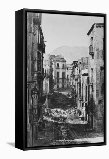 Destruction of the Castres Quarter, Palermo, 1860-Gustave Le Gray-Framed Stretched Canvas